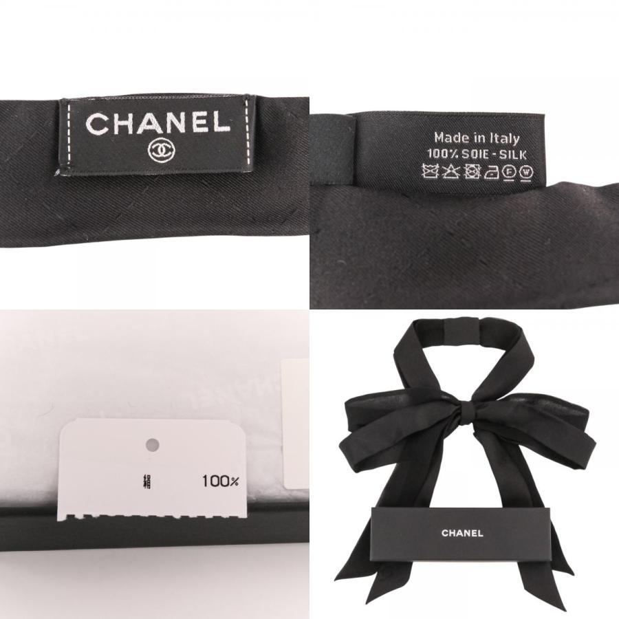 CHANEL（シャネル） 美品 シルク ココマーク ボウタイリボン スカーフ
