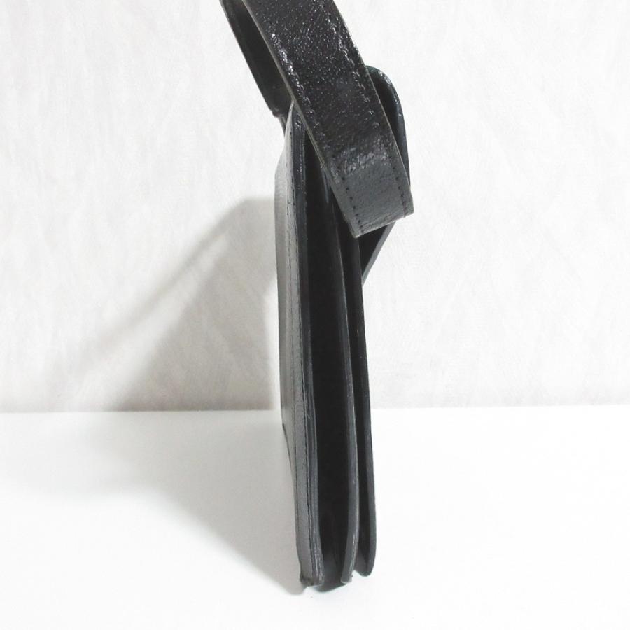 良品 Yves Saint Laurent イヴサンローラン レザーハンドバッグ ブラック レディース 古着 中古_2