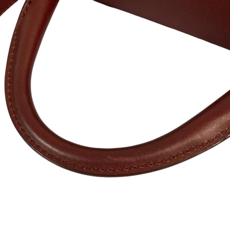 美品 Max Mara マックスマーラ レザー 2way ハンドバッグ ショルダーバック ボルドー レディース 古着 中古 USED Max Mara（マックスマーラ） 美品 レザー 2way ハンドバッグ