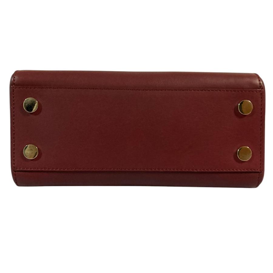 美品 Max Mara マックスマーラ レザー 2way ハンドバッグ ショルダーバック ボルドー レディース 古着 中古 USED Max Mara（マックスマーラ） 美品 レザー 2way ハンドバッグ