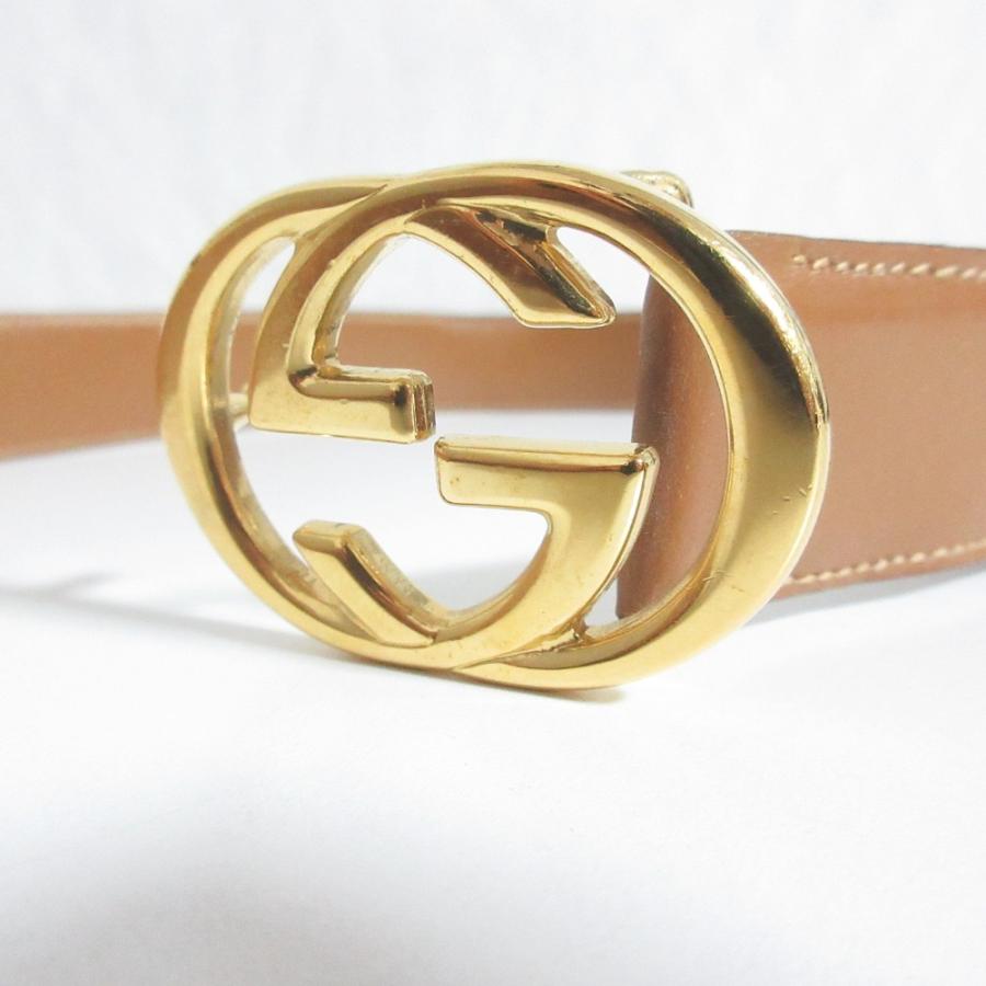 グッチ　レディース　ベルト　ゴールド　キャンバス　レザー GUCCI - グッチ GGキャンバス ベルト サイズ:80/32 144195 キャンバス