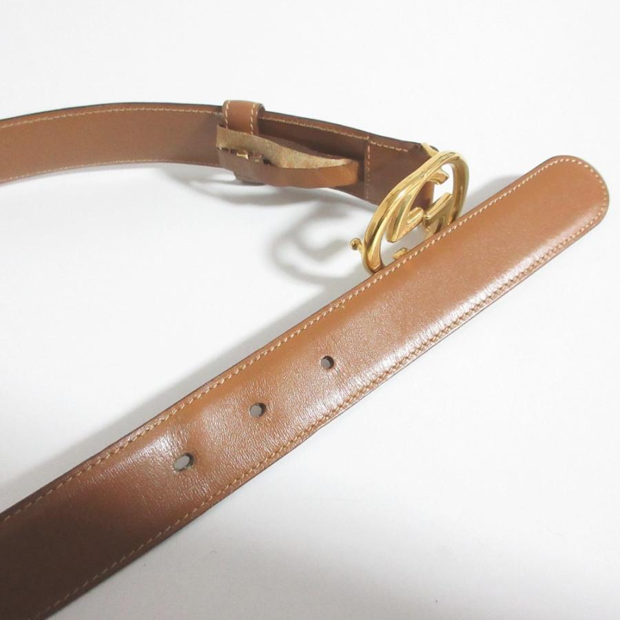 グッチ　レディース　ベルト　ゴールド　キャンバス　レザー GUCCI - グッチ GGキャンバス ベルト サイズ:80/32 144195 キャンバス