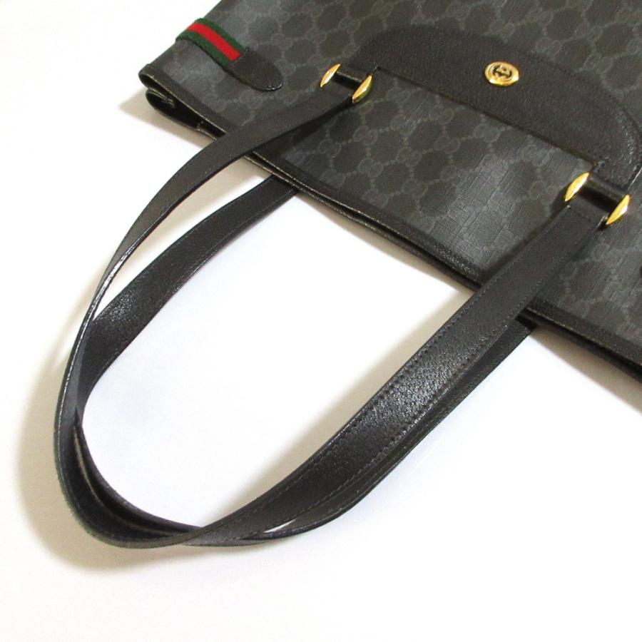 GUCCI（グッチ） 良品 ビンテージ GGスプリーム シェリーライン トート