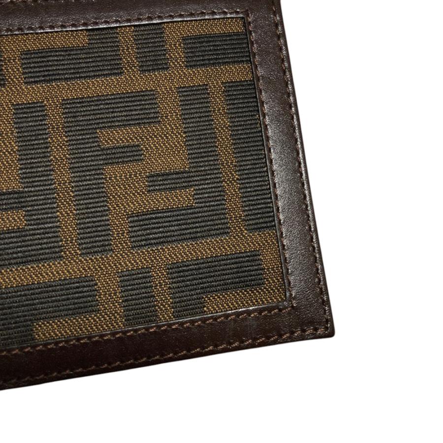 FENDI（フェンディ） 美品 ズッカ キャンバス コンパクトウォレット 二 