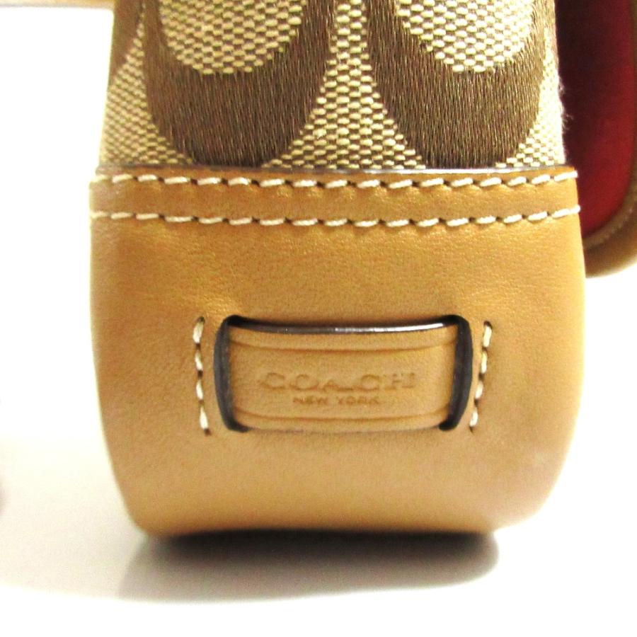 COACH（コーチ） 良品 シグネチャー キャンバス レザーコンビ