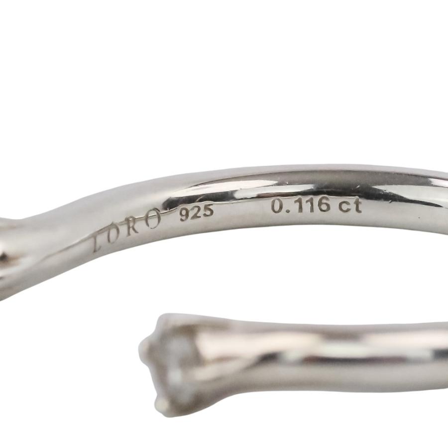 LOLO（ロロ） 美品 LORO D ring 03 925 ダイヤモンド0.116ct リング