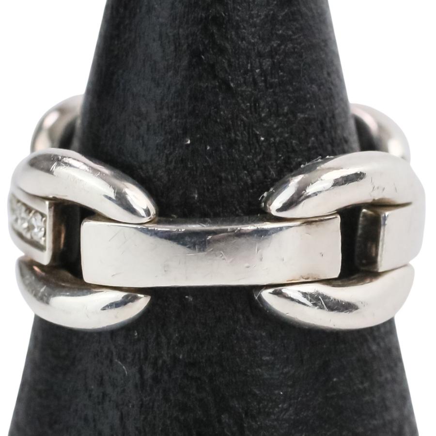 LORO ロロ VOring silver925 9号 LOLO（ロロ） 美品 LORO VO ring 01 dia 925 リング 指輪 9号 シルバー