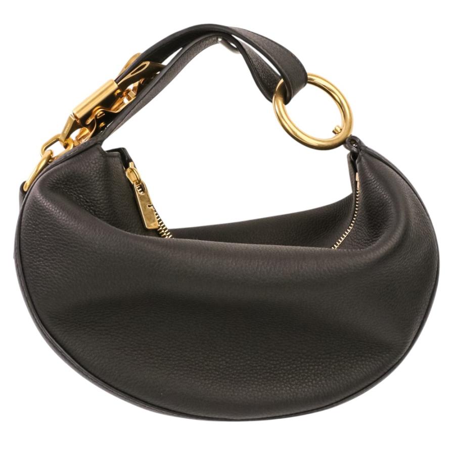 BURBERRY ボディーバック【中古】　最終価格 BURBERRY（バーバリー） 美品 レザー ナイトアーク ハンドバッグ