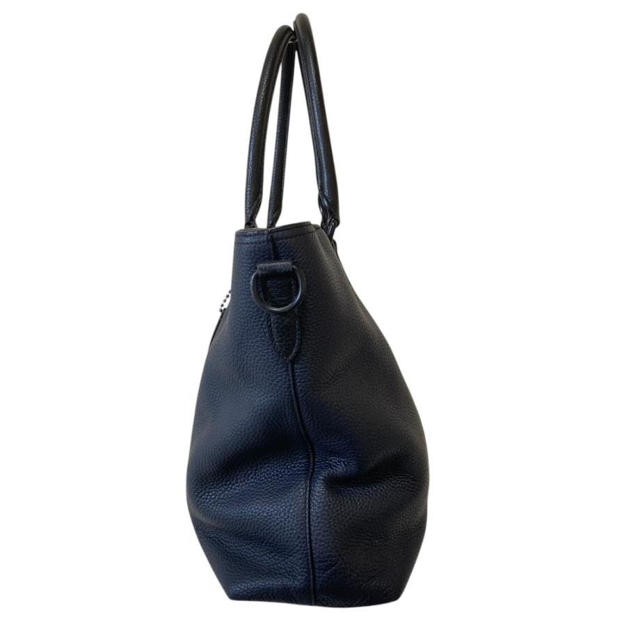 COACH（コーチ） 良品 メトロポリタン レザー トートバッグ ブラック