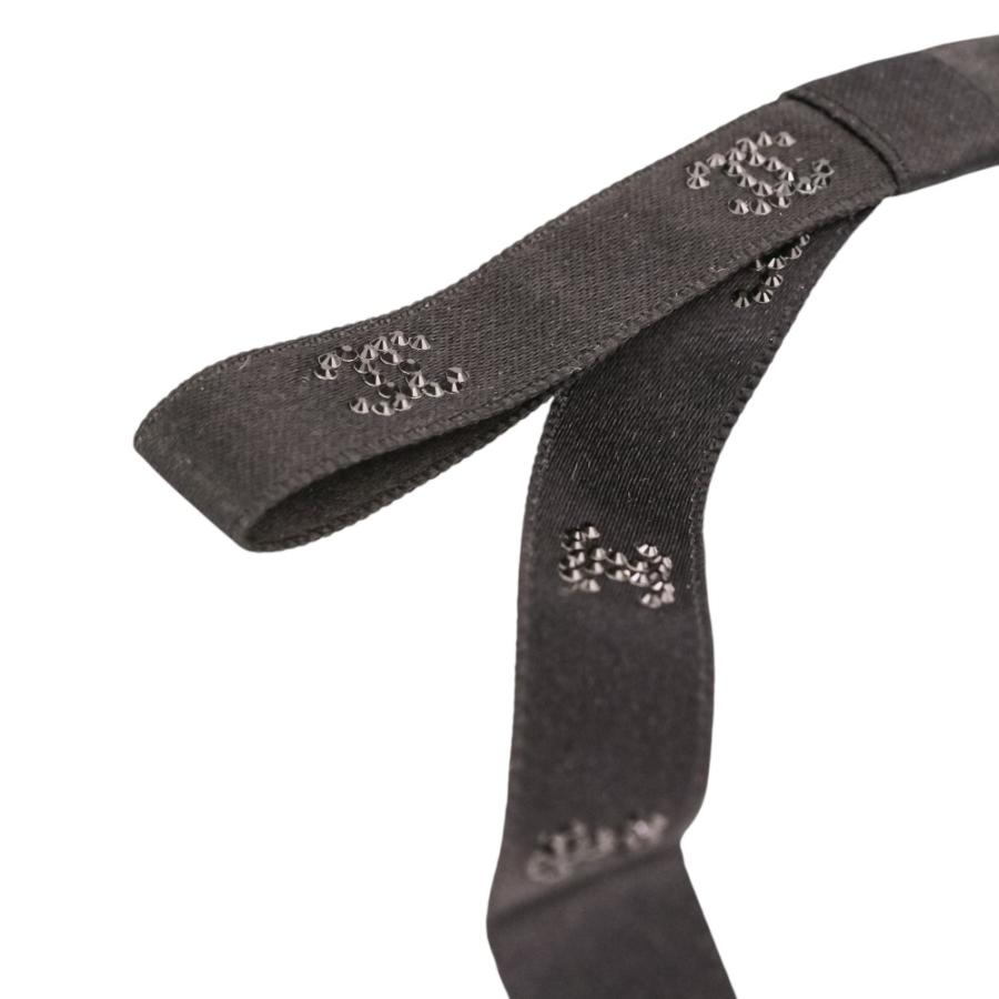 【未使用級★最新作】シャネル 25B ボウ バレッタ リボン ココマーク 黒 CHANEL（シャネル） 未使用 25-26AW CHANEL 25B ココマーク シルク