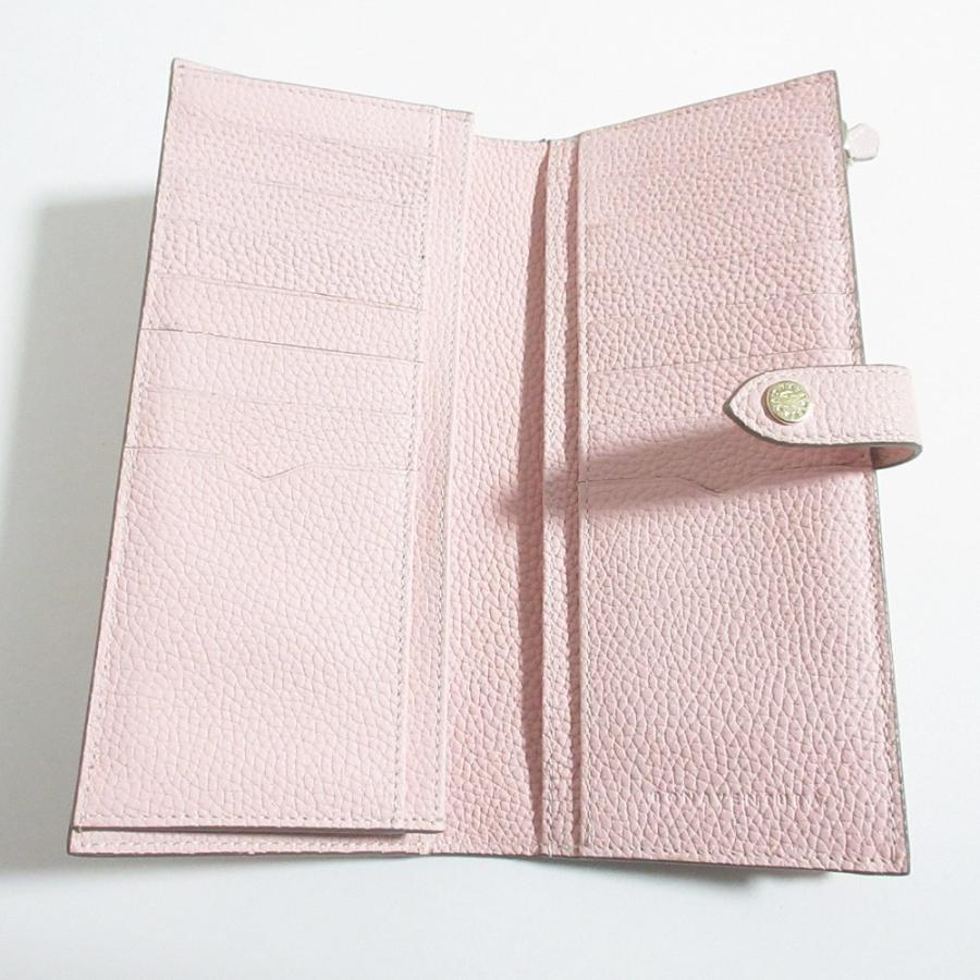 良品 BONAVENTURA ボナベンチュラ シュリンクレザー ベルテッド ロング ウォレット 長財布 ピンク レディース 古着 中古 USED BONAVENTURA（ボナベンチュラ） 良品 シュリンクレザー ベルテッド