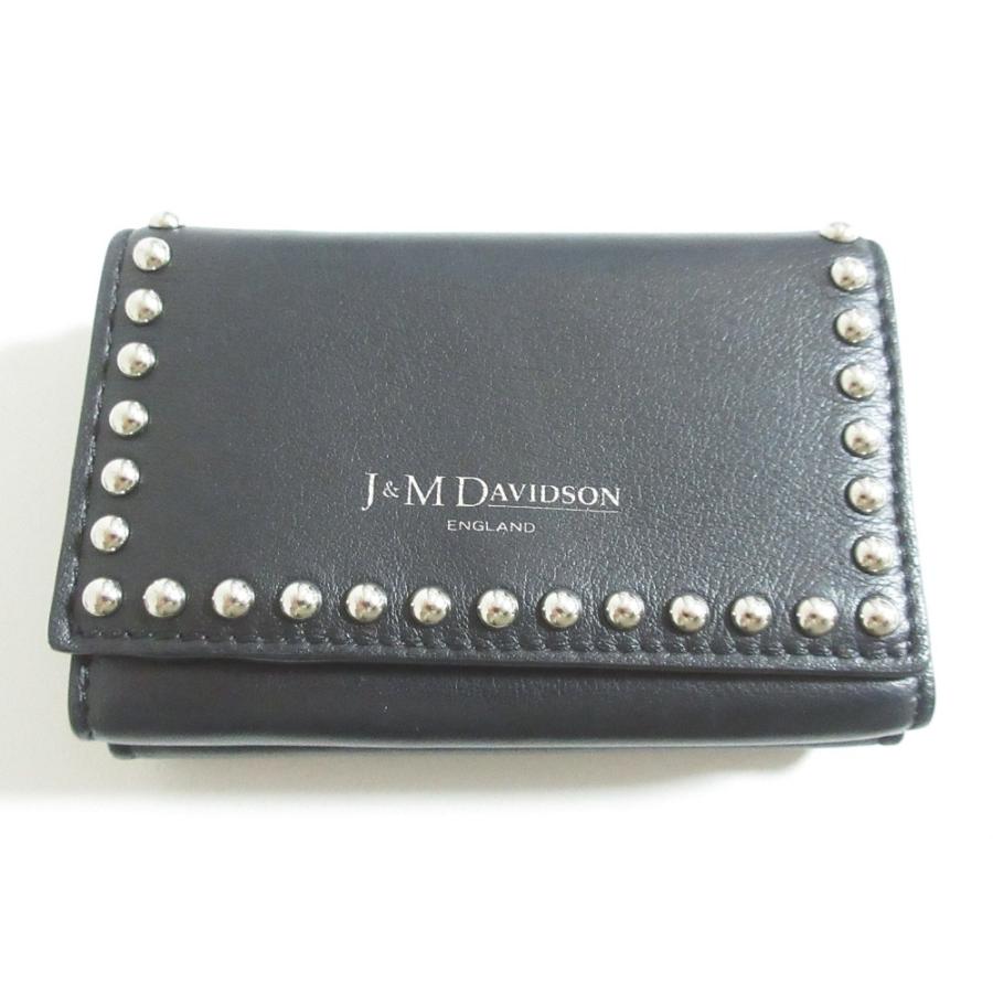 J&M Davidson（J＆Mデヴィッドソン） 良品 FOLD WALLET WITH STUDS 