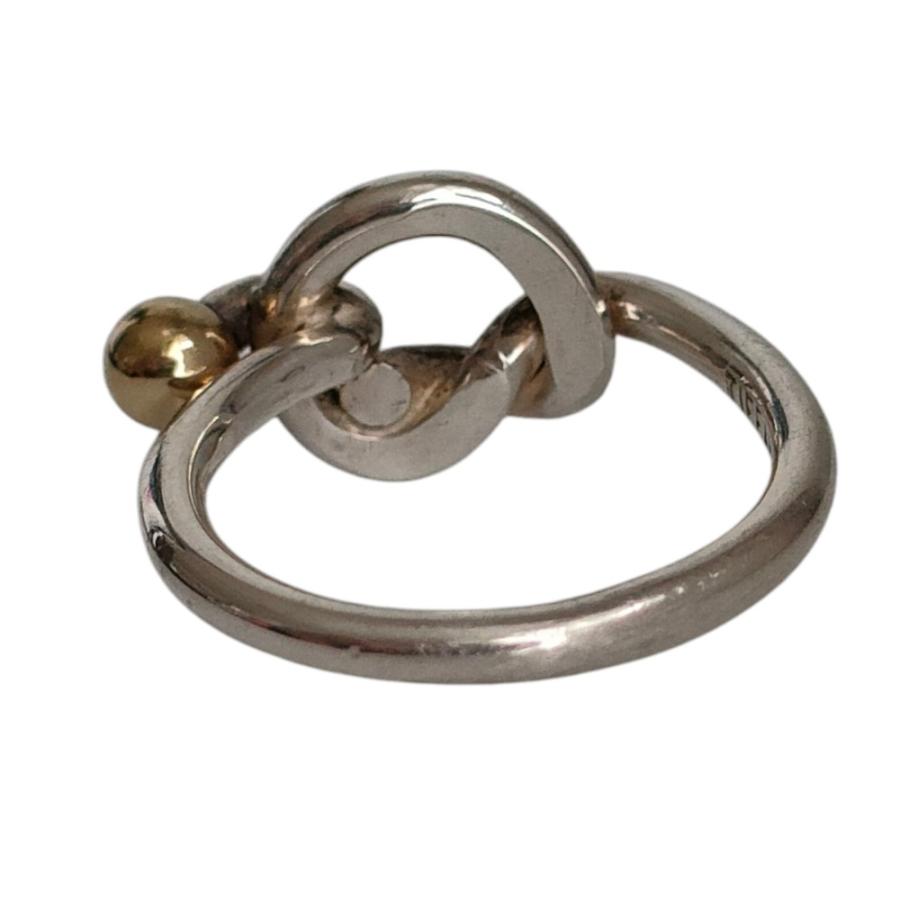 TIFFANY&Co. ラブノット リング 約7号 925 750 コンビ TIFFANY&Co.（ティファニー） 美品 TIFFANY&Co 750 925 ラブノット