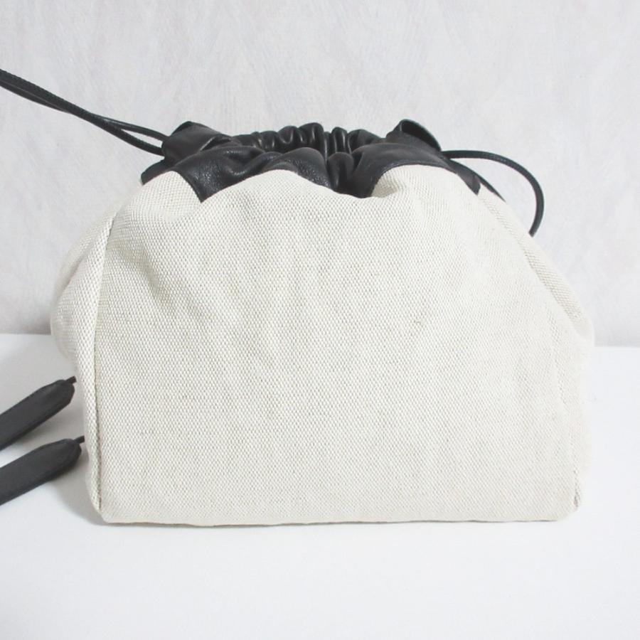 JIL SANDER（ジルサンダー） 美品 DUMPLING レザーコンビキャンバス