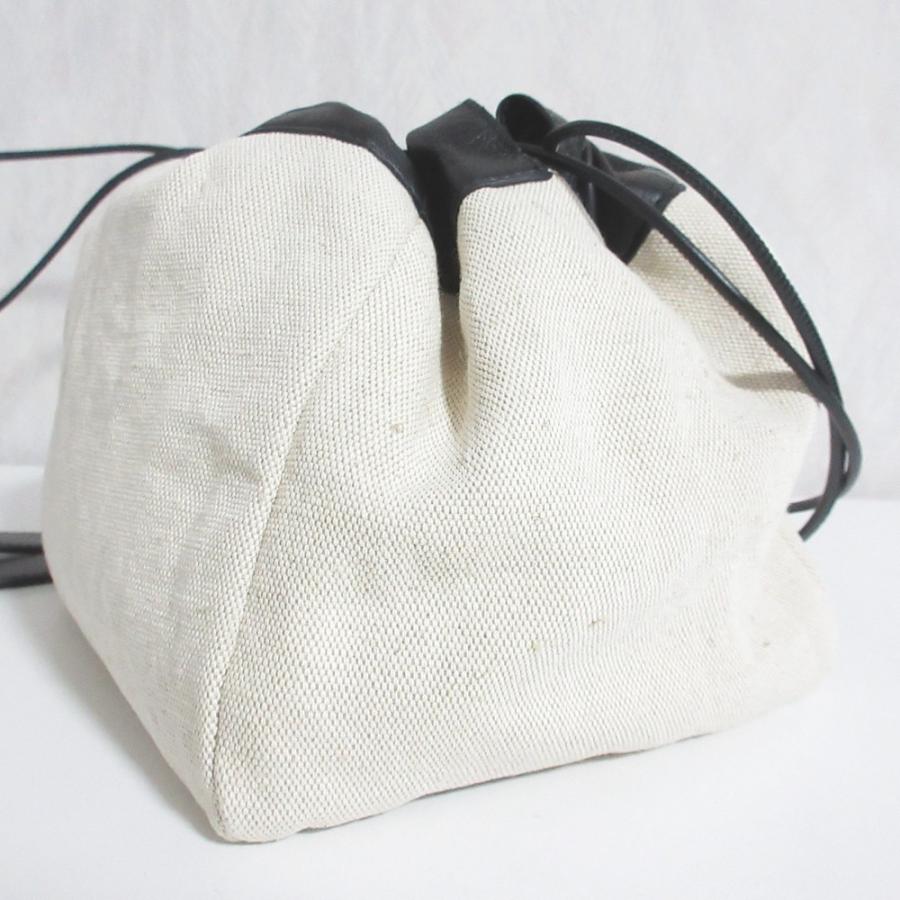 JIL SANDER（ジルサンダー） 美品 DUMPLING レザーコンビキャンバス