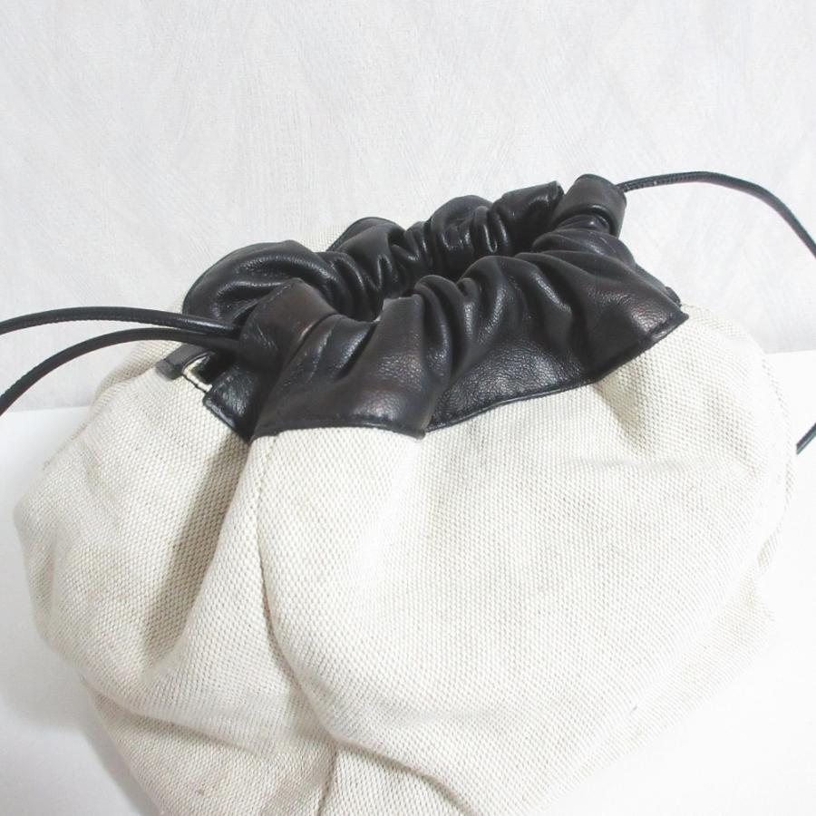 JIL SANDER（ジルサンダー） 美品 DUMPLING レザーコンビキャンバス
