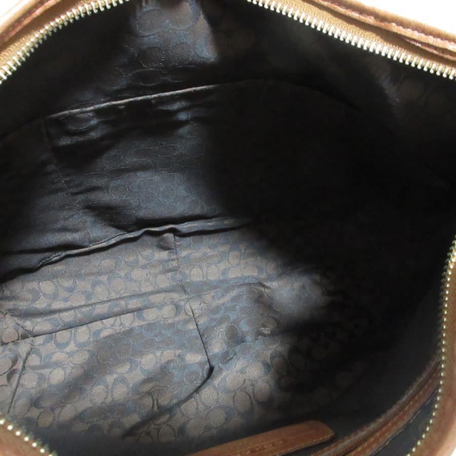 COACH（コーチ） レザー ハーフムーン ショルダーバッグ 9227 ブラウン 