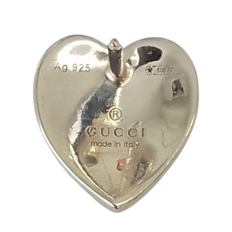 GUCCI（グッチ） 良品 925 インターロッキングG ハート スタッドピアス