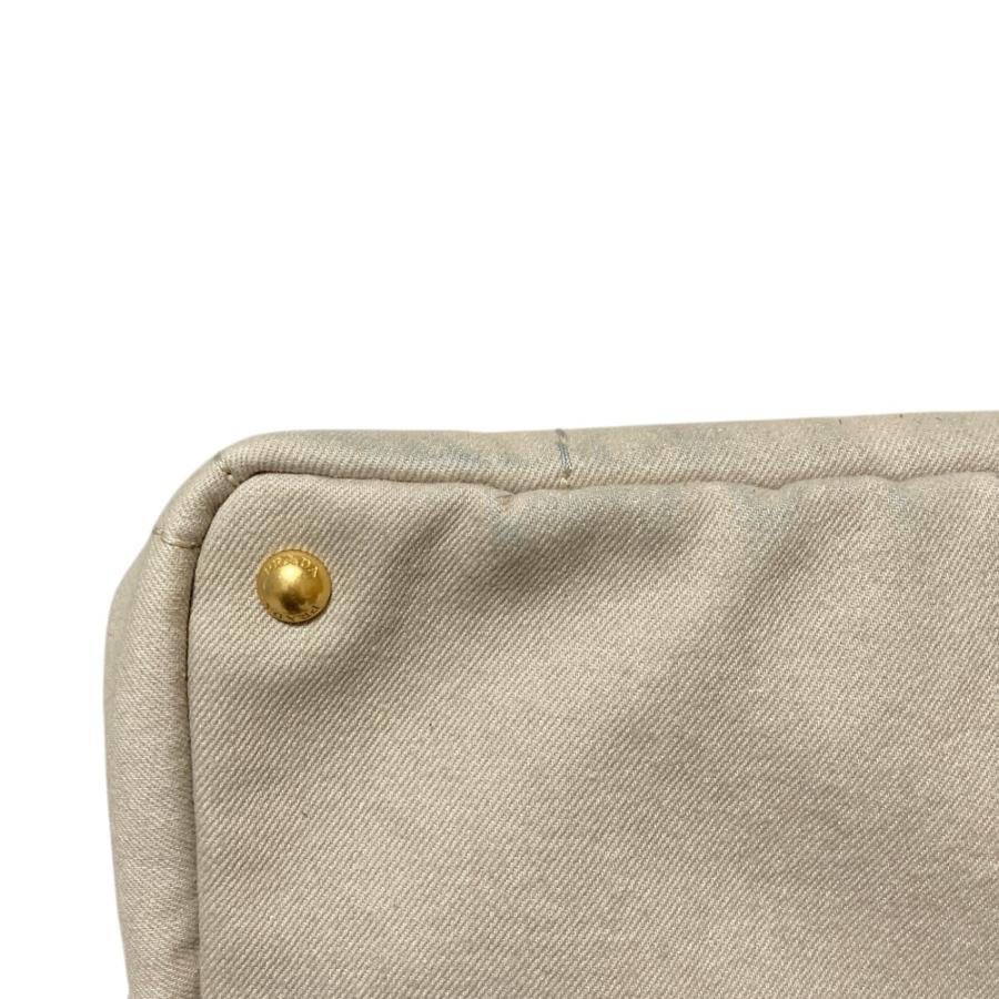PRADA（プラダ） 良品 カナパ デニムトートバッグ B1877B ベージュ 