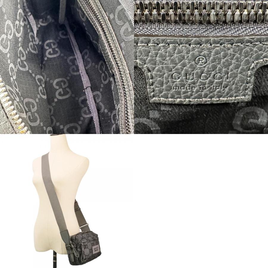 GUCCI（グッチ） 美品 ECONYLON GG ポリエステル ショルダーバッグ
