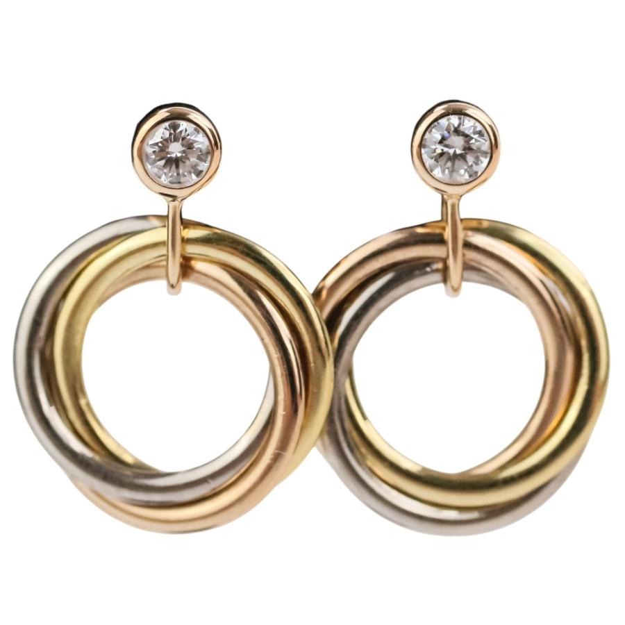 Cartier（カルティエ） 美品 トリニティピアス 750 イエローゴールド 