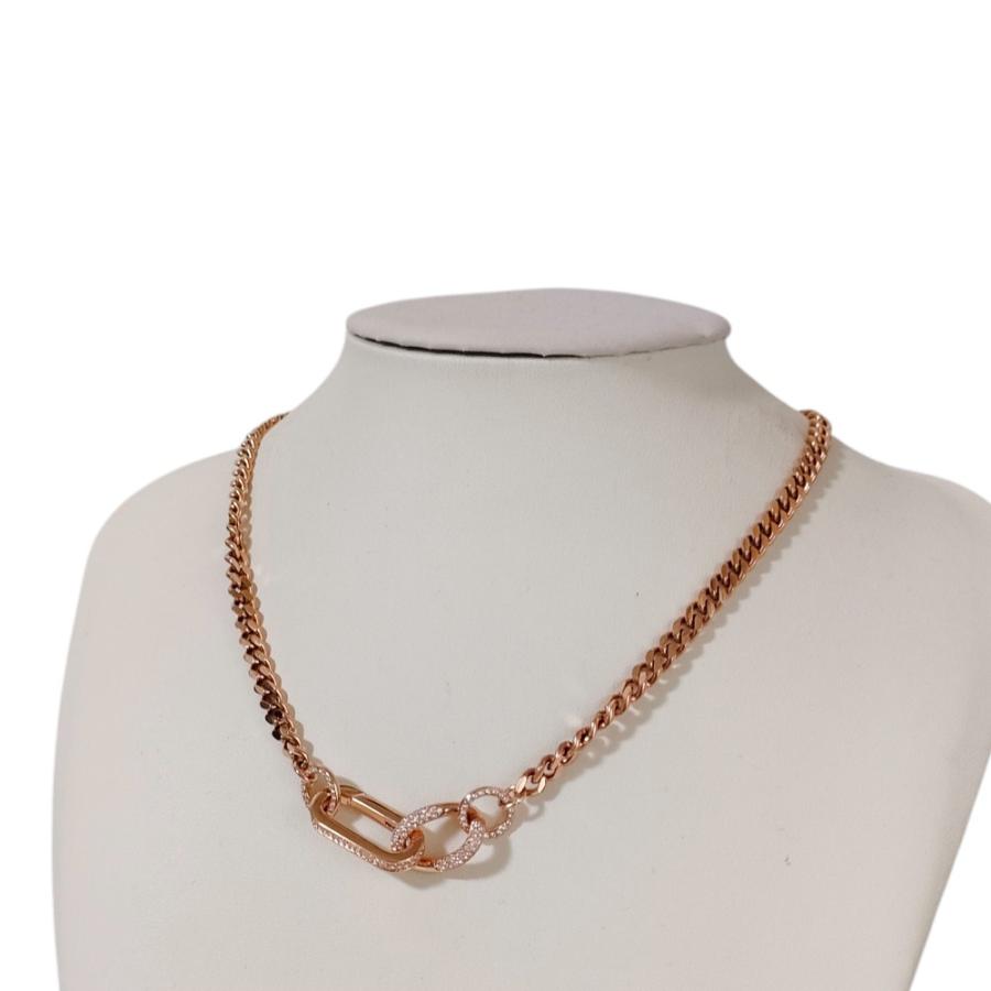 スワロフスキー　チェーンネックレス　Dextera SWAROVSKI（スワロフスキー） 美品 DEXTERA ALL ARD CRY チェーン