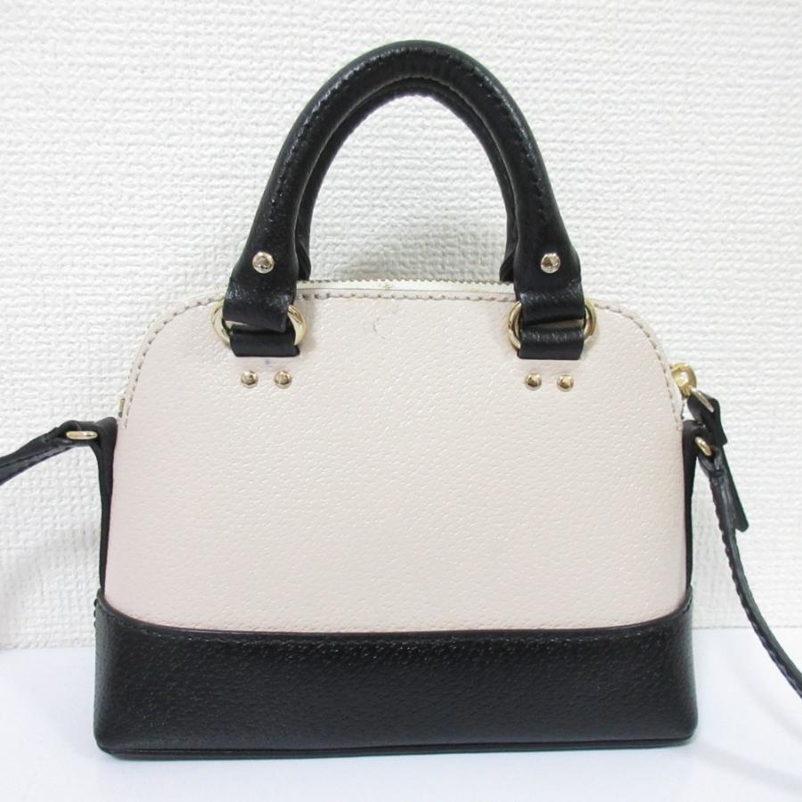 良品 KateSpade ケイトスペード mini rachelle 2WAYミニショルダーバッグ アイボリー ブラック レディース 古着 中古 USED kate spade NEW YORK（ケイト・スペード ニューヨーク） 良品