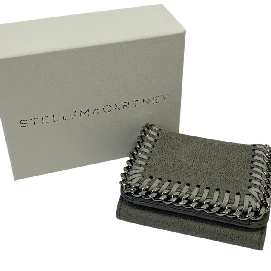 未使用 STELLA McCARTNEY ステラマッカートニー ファラベラ 三つ折り財布 ミニウォレット 521371 グレー レディース 古着 中古 USED Stella McCartney（ステラ・マッカートニー） 未使用 ファラベラ 三
