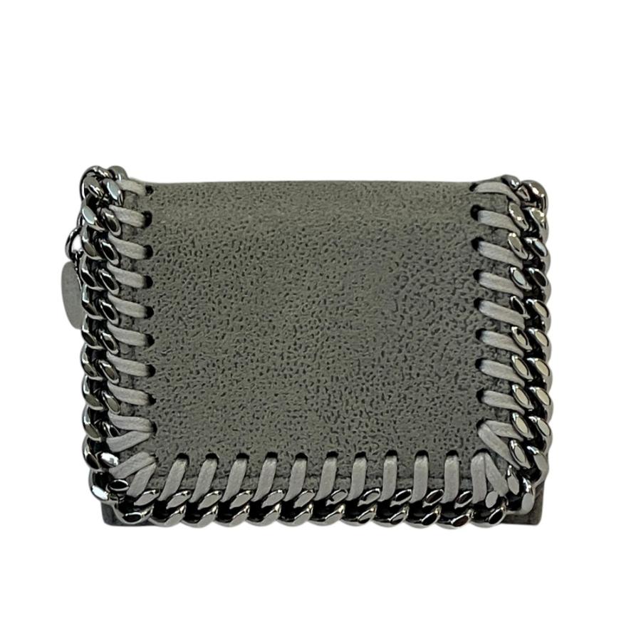 未使用 STELLA McCARTNEY ステラマッカートニー ファラベラ 三つ折り財布 ミニウォレット 521371 グレー レディース 古着 中古 USED Stella McCartney（ステラ・マッカートニー） 未使用 ファラベラ 三
