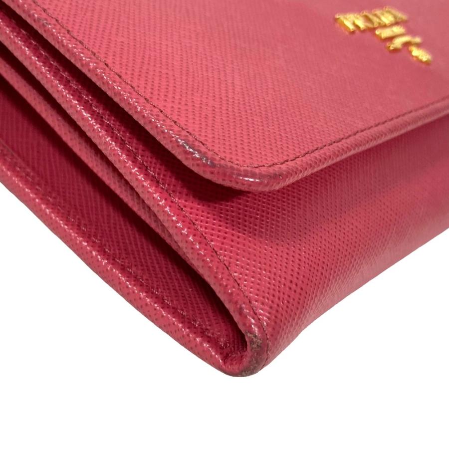 PRADA（プラダ） 良品 サフィアーノレザー ウォレット 二つ折り財布
