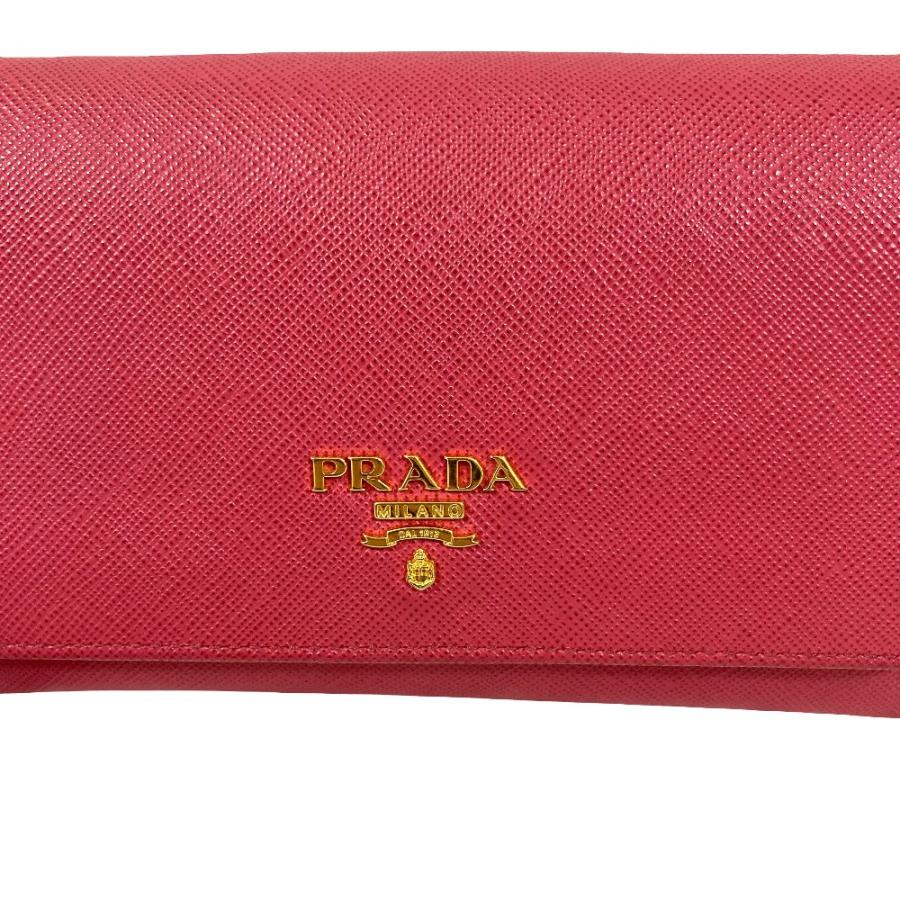 PRADA（プラダ） 良品 サフィアーノレザー ウォレット 二つ折り財布