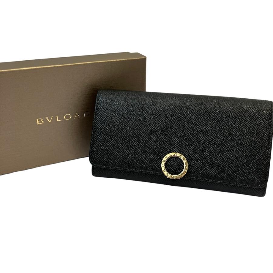 BVLGARI（ブルガリ） 良品 ビーゼロ ロゴクリップ レザーロング 
