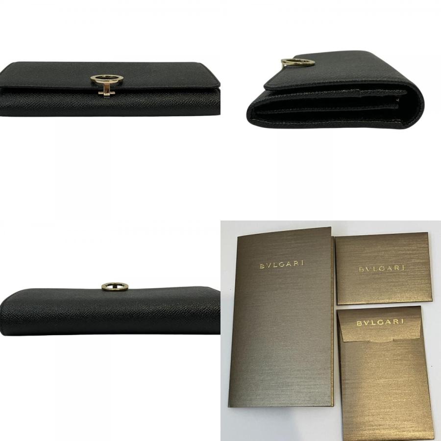 BVLGARI（ブルガリ） 良品 ビーゼロ ロゴクリップ レザーロング 