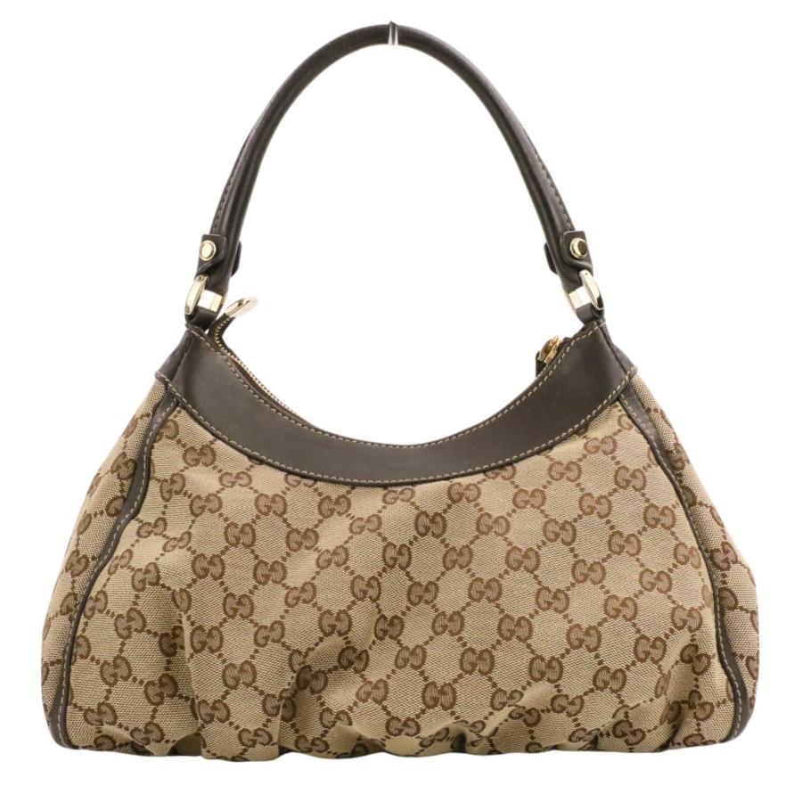 グッチ　GGキャンバス レザー　アビーライン　ショルダーバッグ GUCCI（グッチ） 良品 アビーライン GGキャンバス ショルダーバッグ