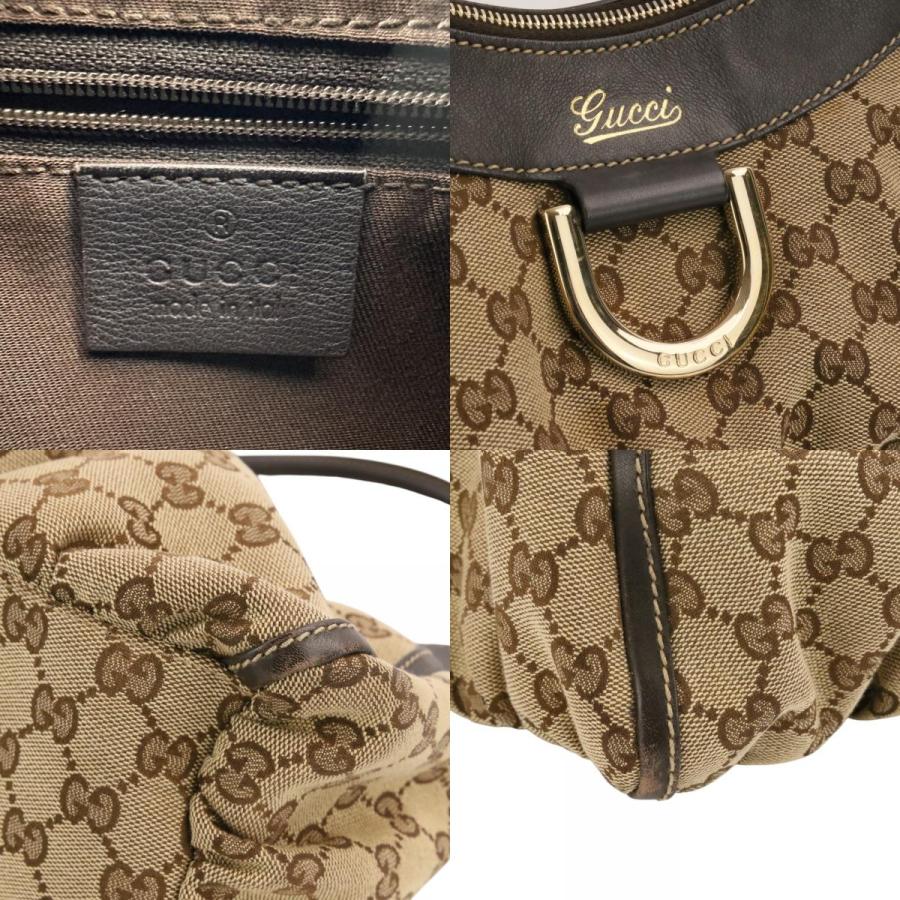 グッチ　GGキャンバス レザー　アビーライン　ショルダーバッグ GUCCI（グッチ） 良品 アビーライン GGキャンバス ショルダーバッグ