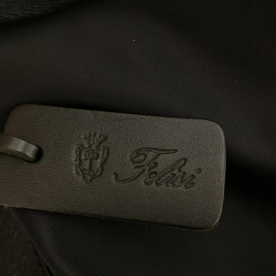 美品 Felisi フェリージ レザー ナイロン コンビ リュックサック 15-54 ブラック メンズ レディース 古着 中古_7
