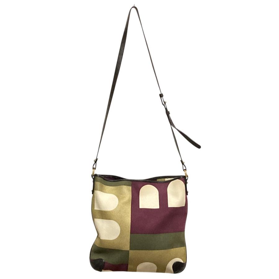 Bally（バリー） 美品 ビジーB ロゴキャンバス ショルダーバッグ 