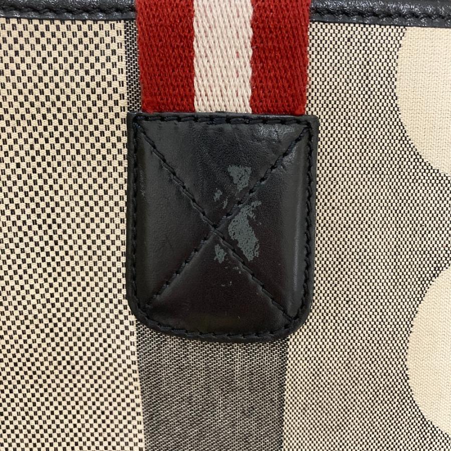 Bally（バリー） 良品 ビジーB ロゴキャンバス トートバッグ グレー