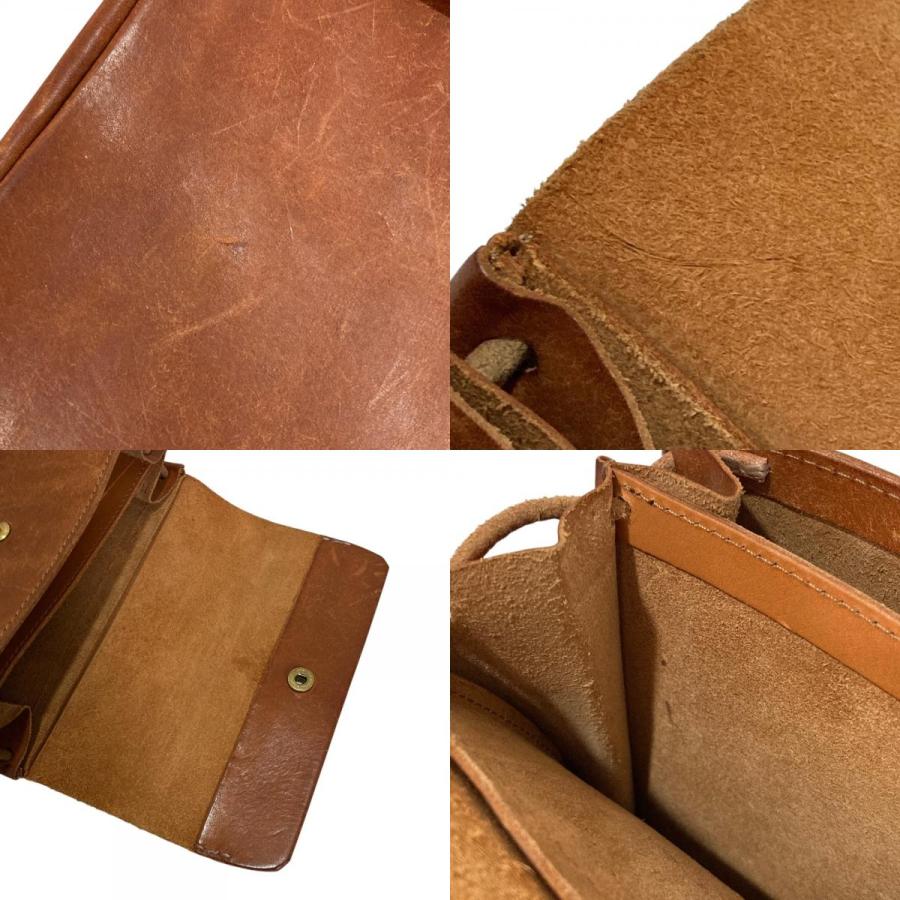 safuji 良品 サフジ レザー ショルダーバッグ ブラウン メンズ