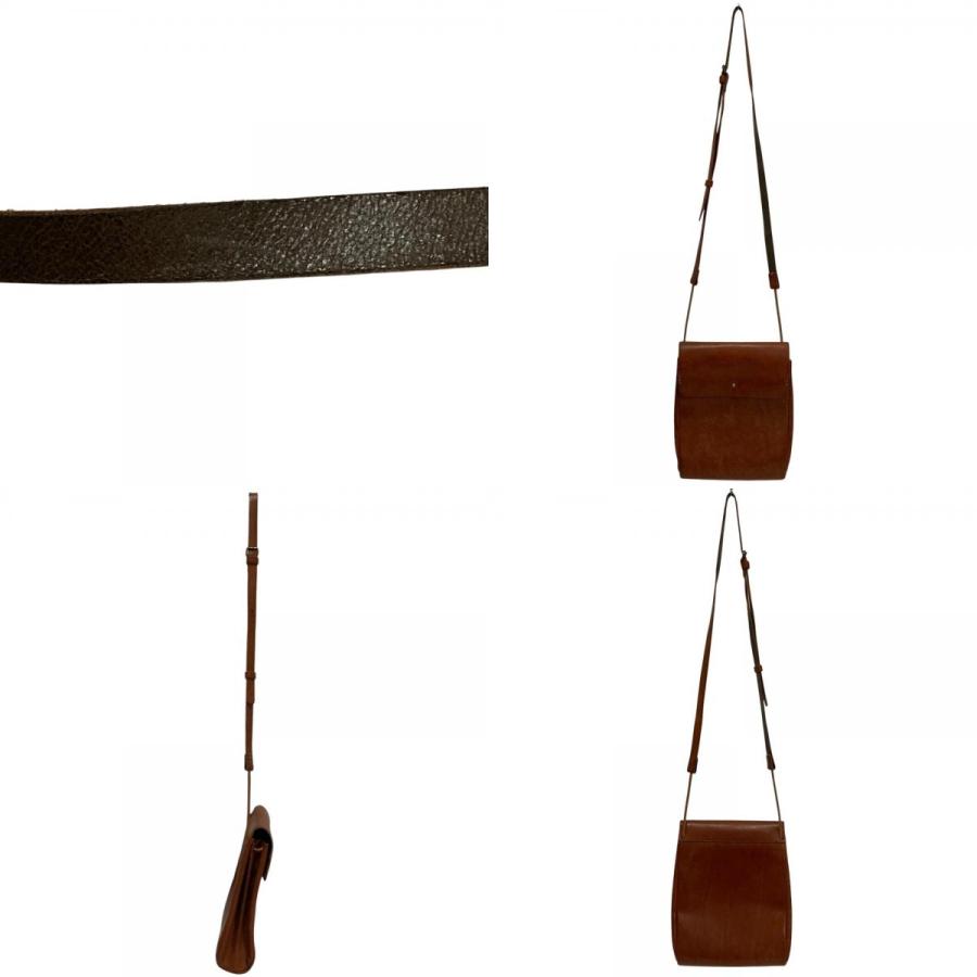 safuji 良品 サフジ レザー ショルダーバッグ ブラウン メンズ