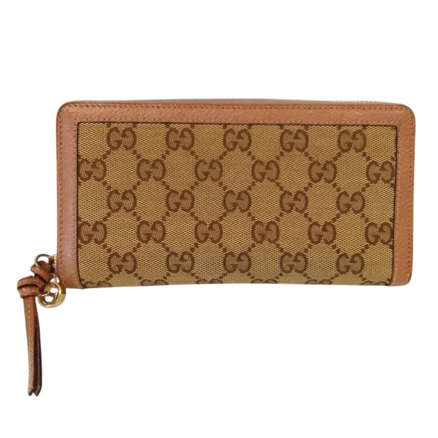 GUCCI（グッチ） 良品 ブリー GGキャンバス ラウンドファスナー ロング 