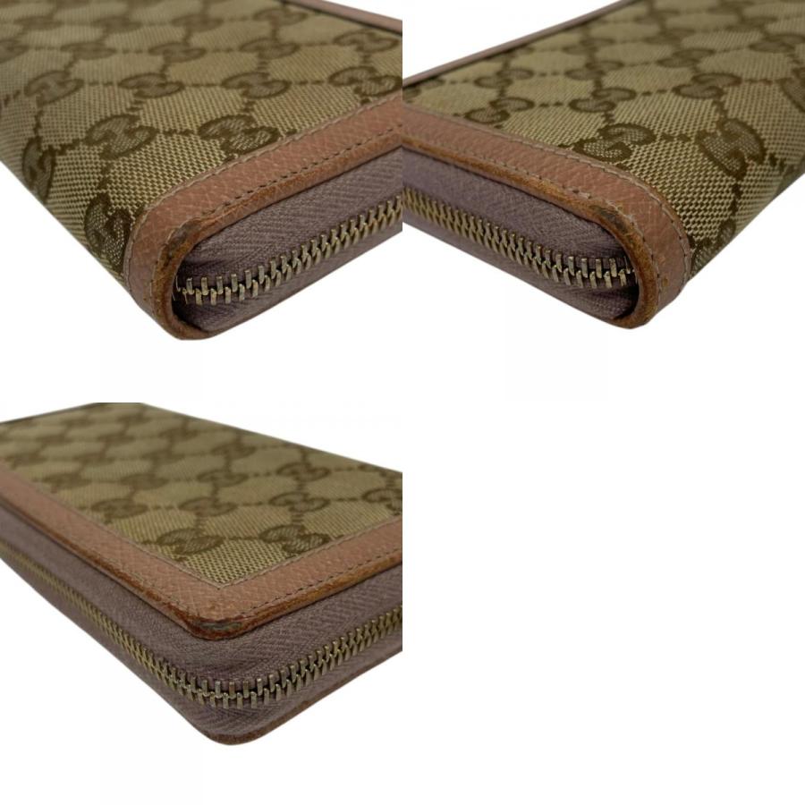 GUCCI（グッチ） 良品 ブリー GGキャンバス ラウンドファスナー ロング 