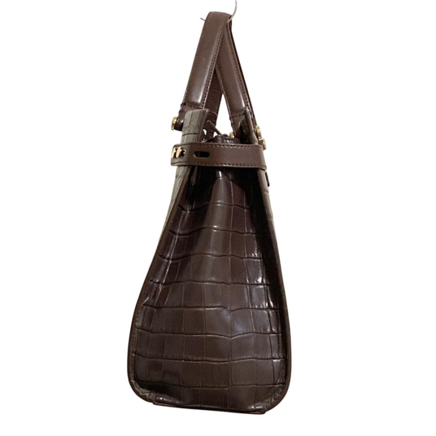 FURLA（フルラ） 良品 Lady レディ クロコ型押しレザー 2way トート
