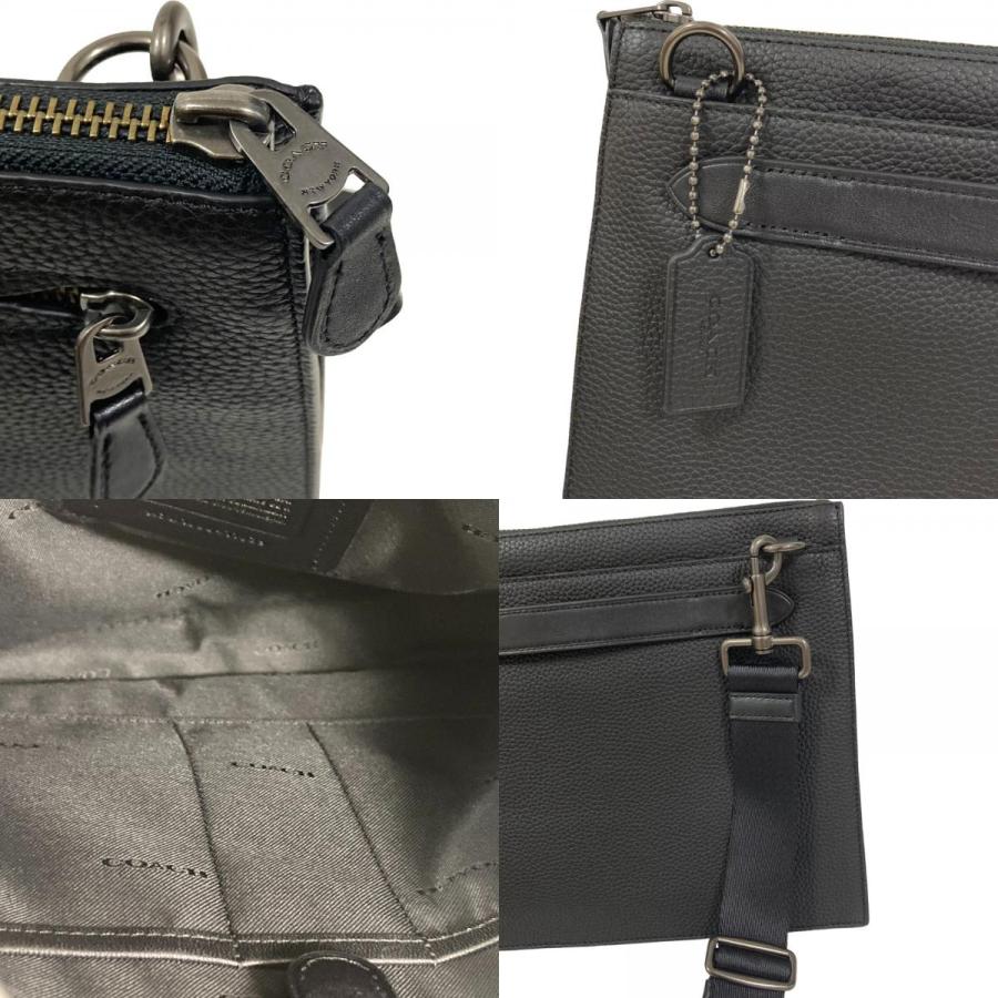 COACH（コーチ） 美品 レザー クロスショルダーバッグ 11039 ブラック 