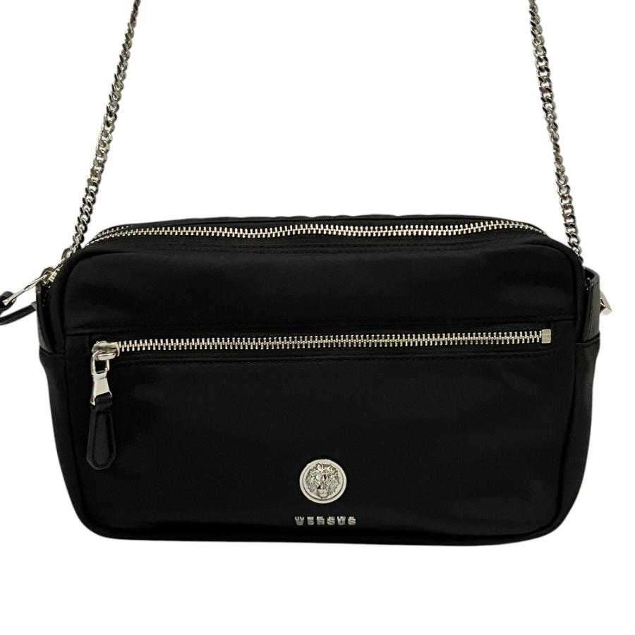 未使用 VERSUS VERSACE ヴェルサス ヴェルサーチ ナイロン チェーンショルダーバッグ ブラック レディース 古着 中古 USED VERSUS（ヴェルサス） 未使用 VERSUS VERSACE ヴェルサーチ ナイロン