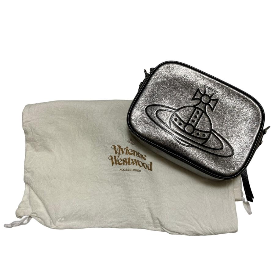 メンズ Vivienne Westwood ORBエンボスショルダーバッグ