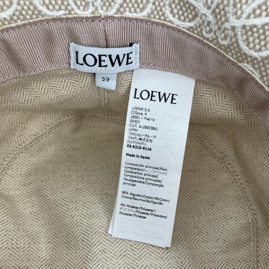 LOEWE（ロエベ） 良品 アナグラムジャガード バケットハット