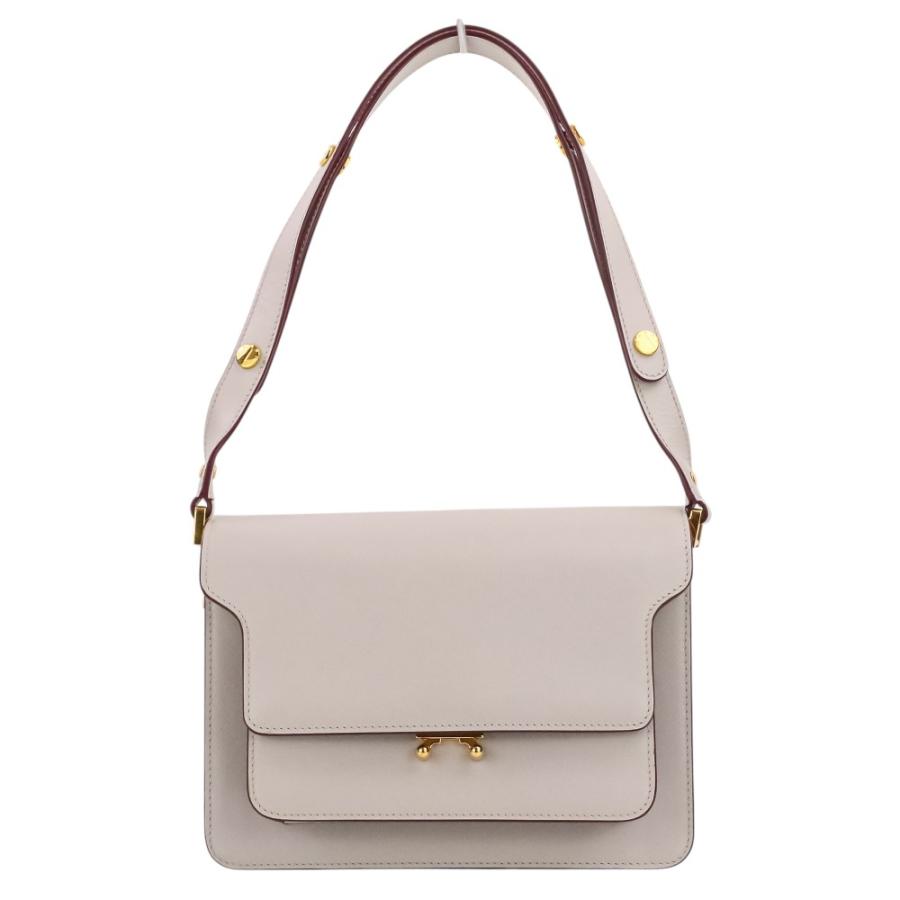 MARNI（マルニ） 新品同様 トランク レザー ショルダーバッグ ライト