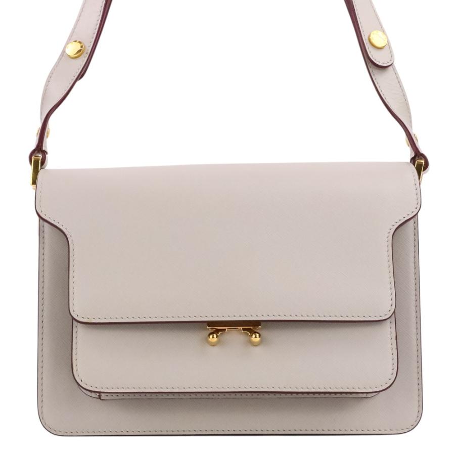MARNI（マルニ） 新品同様 トランク レザー ショルダーバッグ ライト