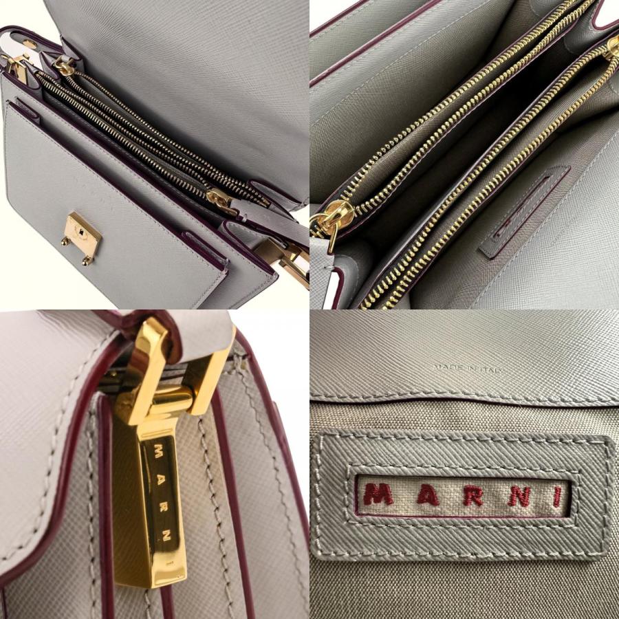 MARNI（マルニ） 新品同様 トランク レザー ショルダーバッグ ライト